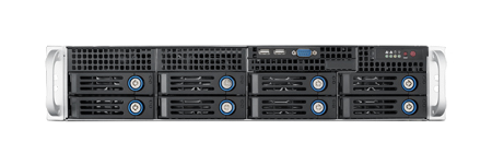 2U Rackmount Server Chassis for ATX/MicroATX Motherboard with 8 Hot-Swap HDD Trays & 7 PCIe x16 Expansion